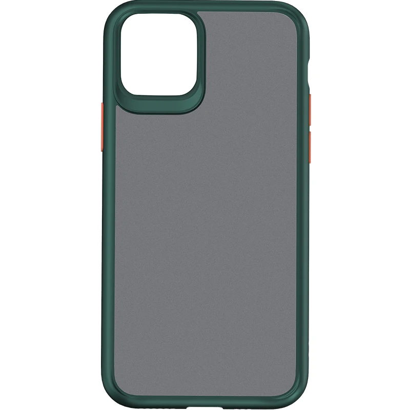 matte green ROCK для iphone 11 iphone 11 pro max чехол с кристаллами, прозрачная, для телефона защита soфт+ Твердый Чехол-гибрид для iphone 11 pro крышка - Цвет: matte green