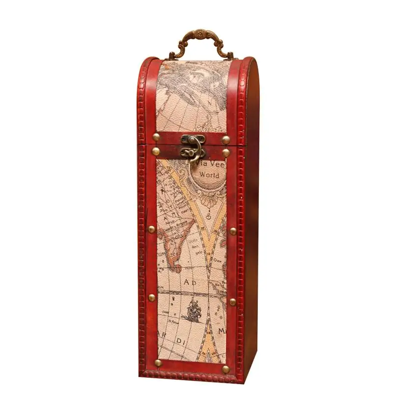 Ретро упаковочная коробка для вина в китайском стиле деревянный подарочный