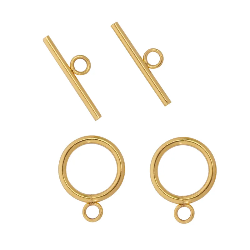 

4set/lot 2 Style Stainless Steel OT Toggle Clasps Connectors For DIY Bracelet Necklace Jewelry Making Finding Supplies