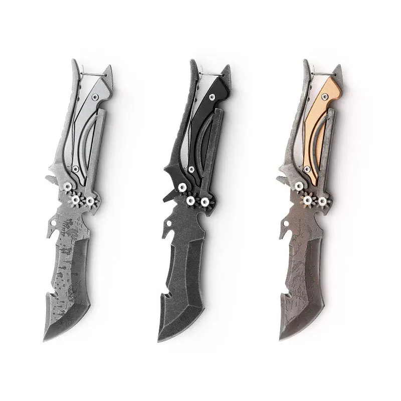 

Dropship Multi 4CR14 steel Knife Fixed blade 3CR13 Handle Stone Washed Knives tactical Delf-defense survival knife scissors