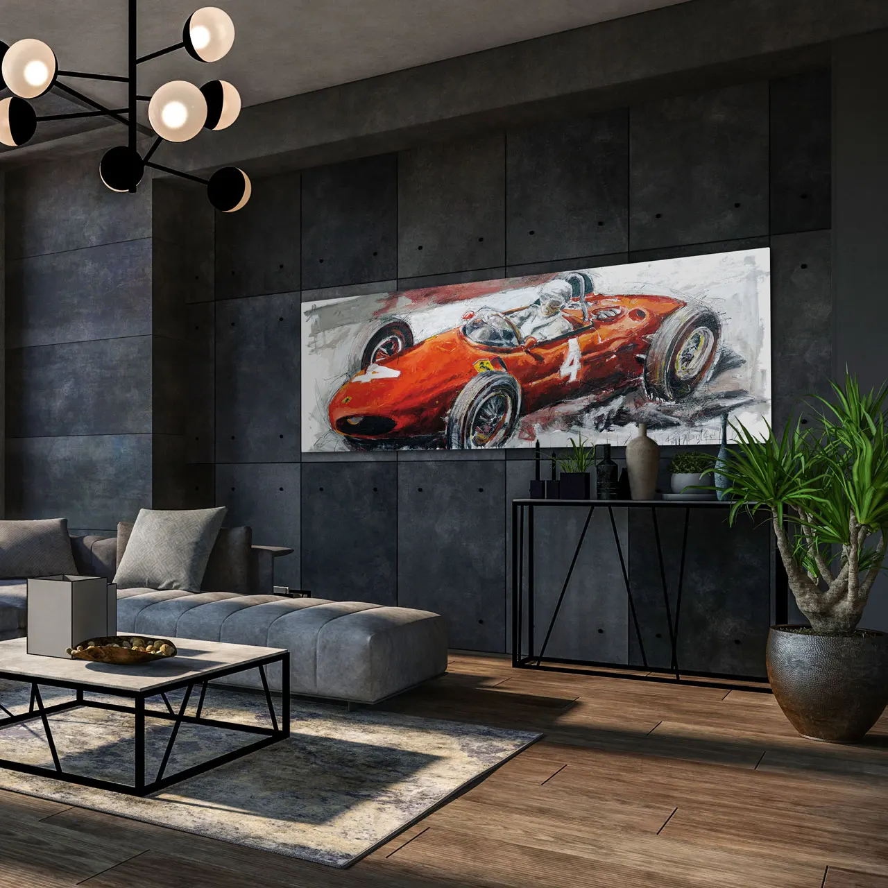 Формула 1 чемпион мира Фил Хилл лонгнос гоночный автомобиль фотокартина домашний