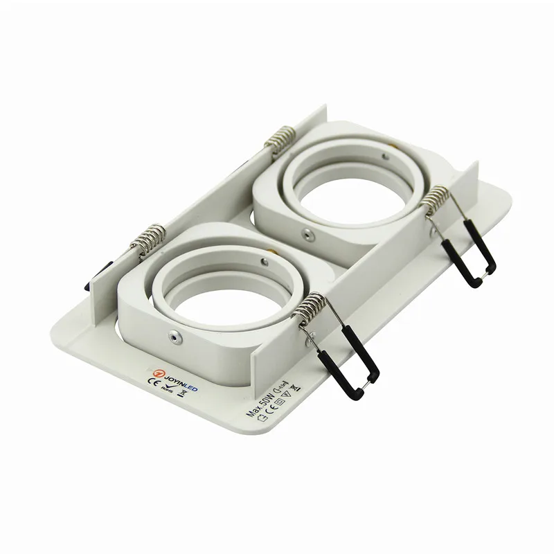 Двойная головка квадратная фотолампа регулируемый светодиодный корпус MR16 GU10