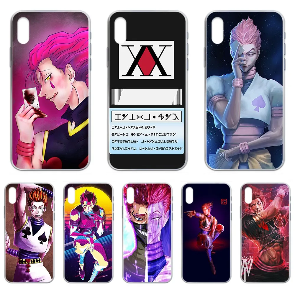 HUNTER×HUNTER Hisoka симпатичный Прозрачный чехол для телефона iphone 4 5 5C 4S 6 6S PLUS 7 8 X XR XS 11 PRO SE