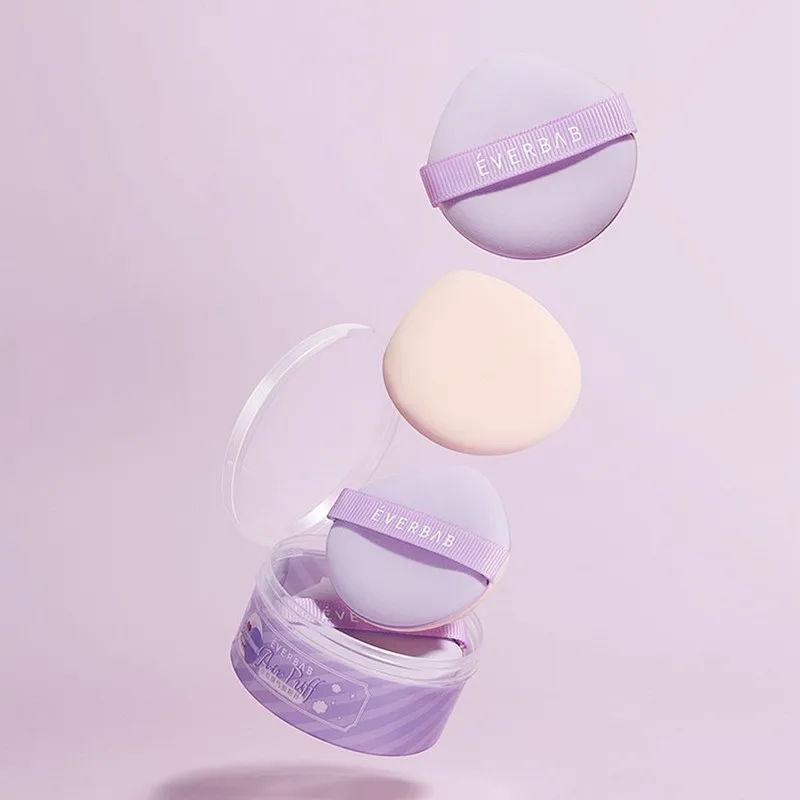

everbab Makeup Sponge Blender Puff Dry Wet Dual Use Air Cushion Liquid Foundation Smooth Powder Pro Elastic Cosmetic Puff Kit