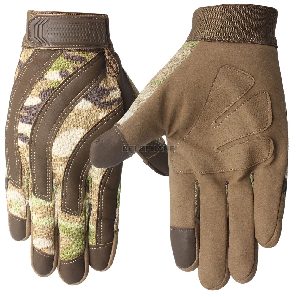 

Camo Tactical Gloves Knuckles Hand Protective Bicycle Gloves Winter Motorcycle Gloves Goth Touch Screen Fishing Working Driving