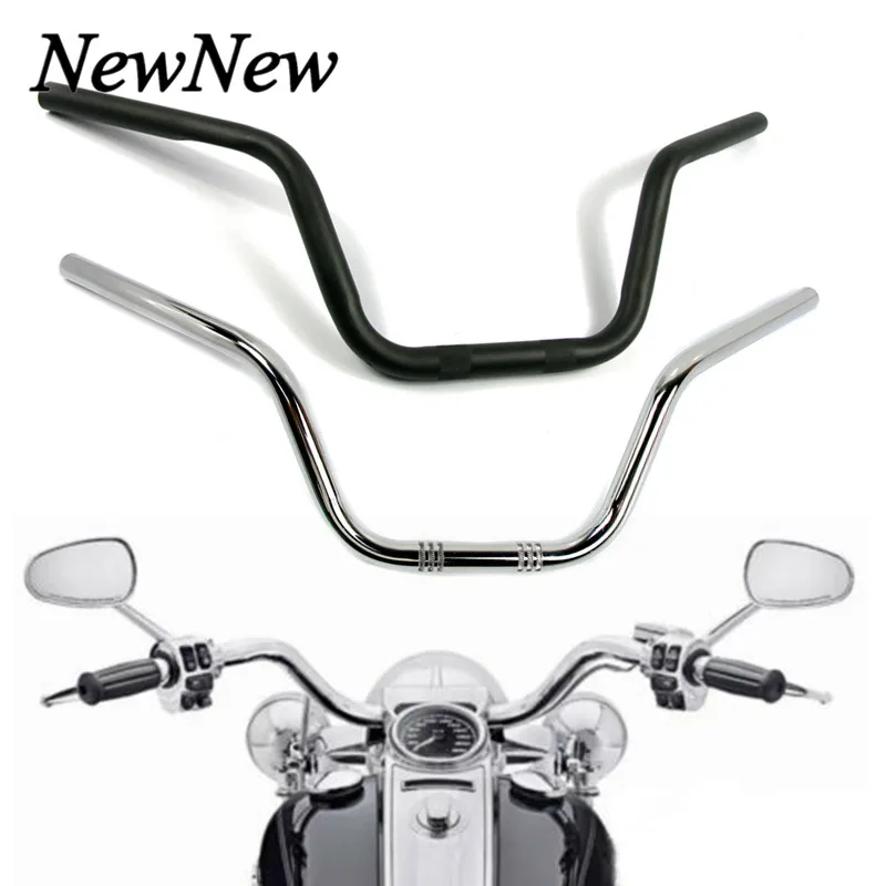 Для Harley Softail Sportster Davidson XL883 XL1200 XL 883 XL 1200 все годы " 25 мм рукоятка для руля хромированная черная