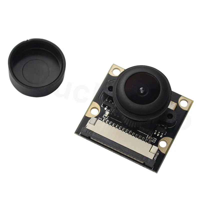 Camera Raspberry Pi 4B камера 5MP рыбий глаз широкоугольная камера регулируемый фокус ночного видения камера для Raspberry Pi 3B+/3B/2B - Цвет: Camera
