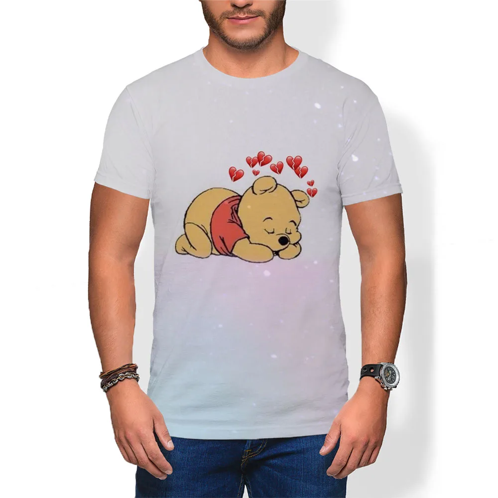 

Boy Girl Kids Cartoon Winnie the Pooh T-shrts Summer 3D Printed Casual Men Tee Shirt Cute Fashion Disney Anime Tops