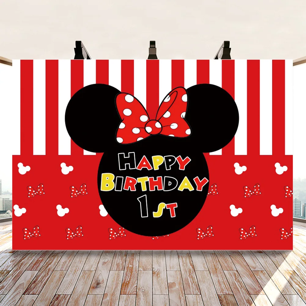 Студийный Виниловый фон для фотосъемки с изображением Диснея Минни Маус | Дом и