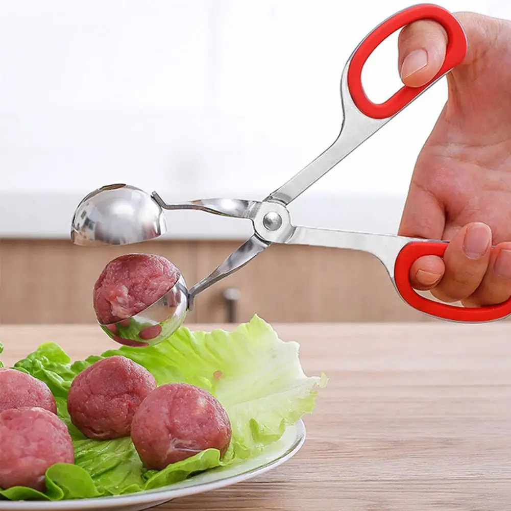 

Hot Sale 50% Meatball Maker Eco-friendly Rust-proof Stainless Steel Manual Meatball Cookie Dough Scoop for Home Kitchen Dining