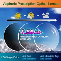 1 56 photochromic single vision optical aspheric prescription lenses fast and deep color coating change performance