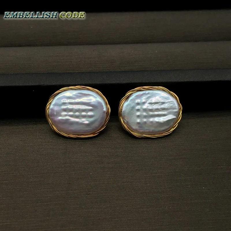 Серьги-гвоздики ручной работы ювелирные изделия в новом дизайне элегантное