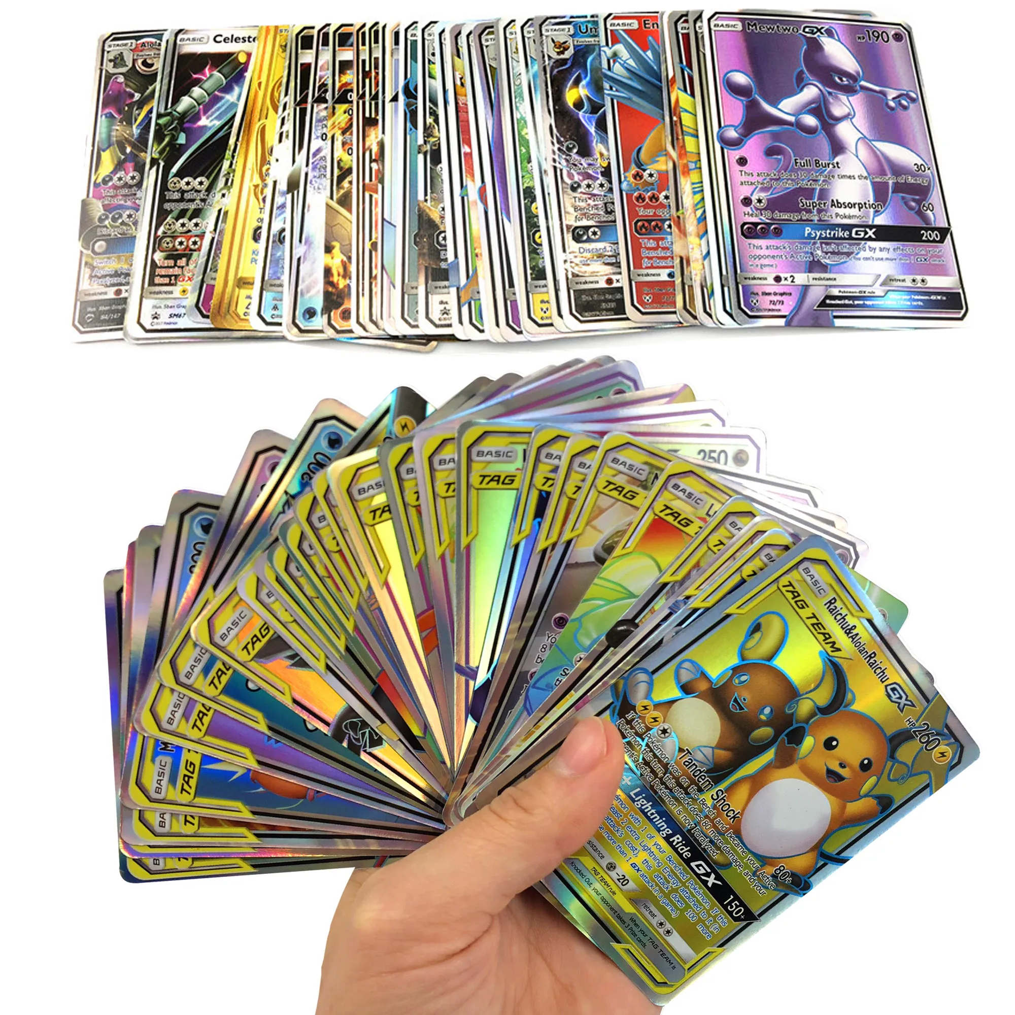 Карты Pokemon GX блестящие карты Такара Томи игра битва торговая детская Подарочная