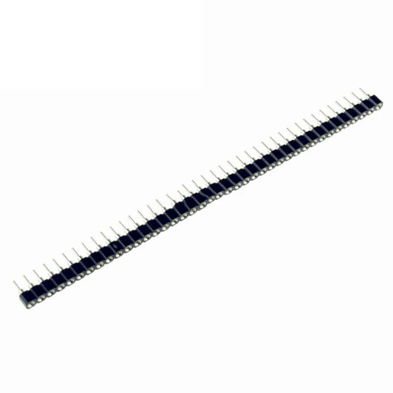 

10pcs 40 Pin 2.54mm Pitch Female Straight Pin Header Socket Single Row Strip