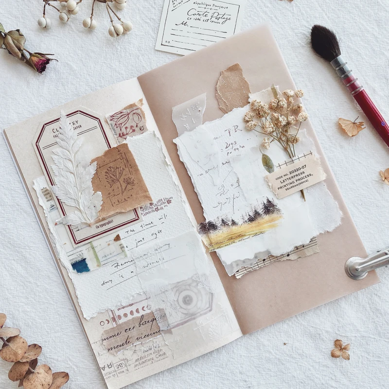 Набор винтажных штампов с натуральными травами деревянные резиновые штампы для