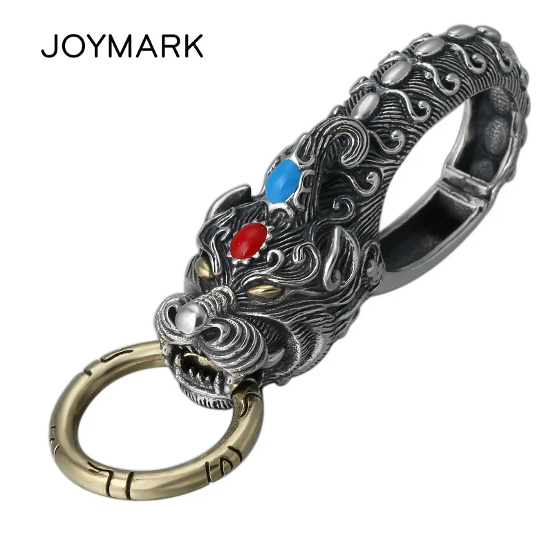 Мужской брелок для ключей серебряное ювелирное изделие в стиле ретро из тайского