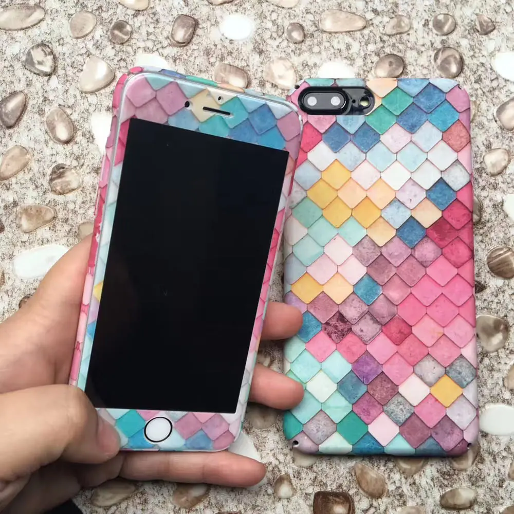 Защитная пленка для экрана с 3D рисунком чехол телефона IPhone Xr X Xs Max цветной 6S 6 8 7 Plus
