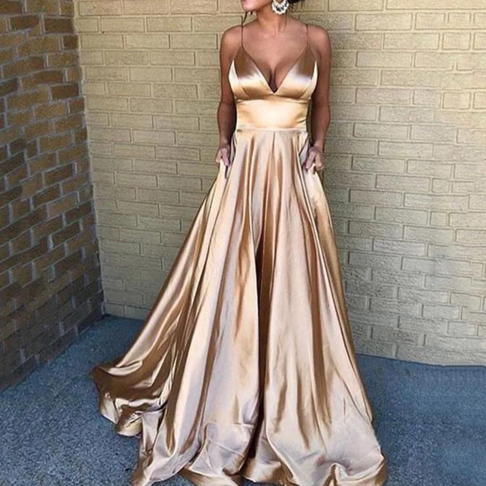 Красные вечерние платья для выпускного вечера сексуальные с v образным вырезом