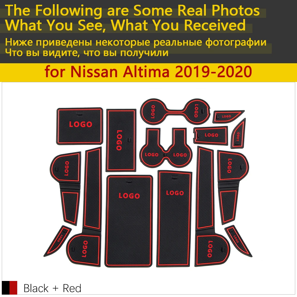 Противоскользящий резиновый коврик для чашки дверной паз Nissan Altima L34 2019 2020 2021 15 шт.