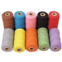 solid cotton baker twine 3pcslot 110yards macrame cotton cords 10 kinds color by free shipping