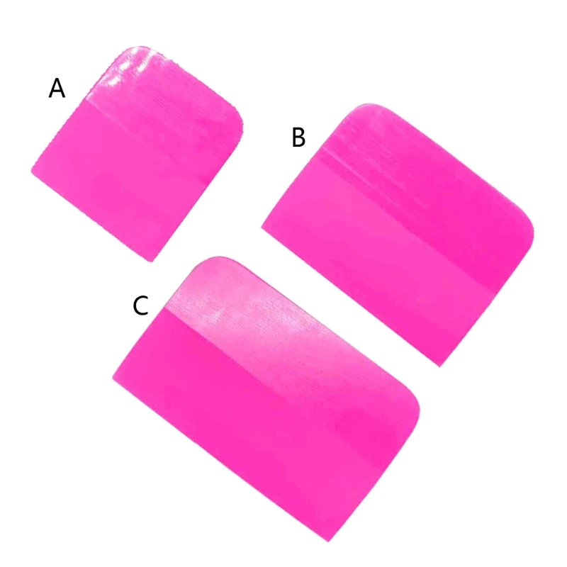 

Pink Scraper Soft Rubber Car Window Squeegee Tint Tools Glass Water Scraper 85DF