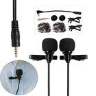 Двухголовый петличный микрофон Ulanzi DualMic 1,5 м с креплением на лацкан для лекций или интервью для смартфонов и планшетов