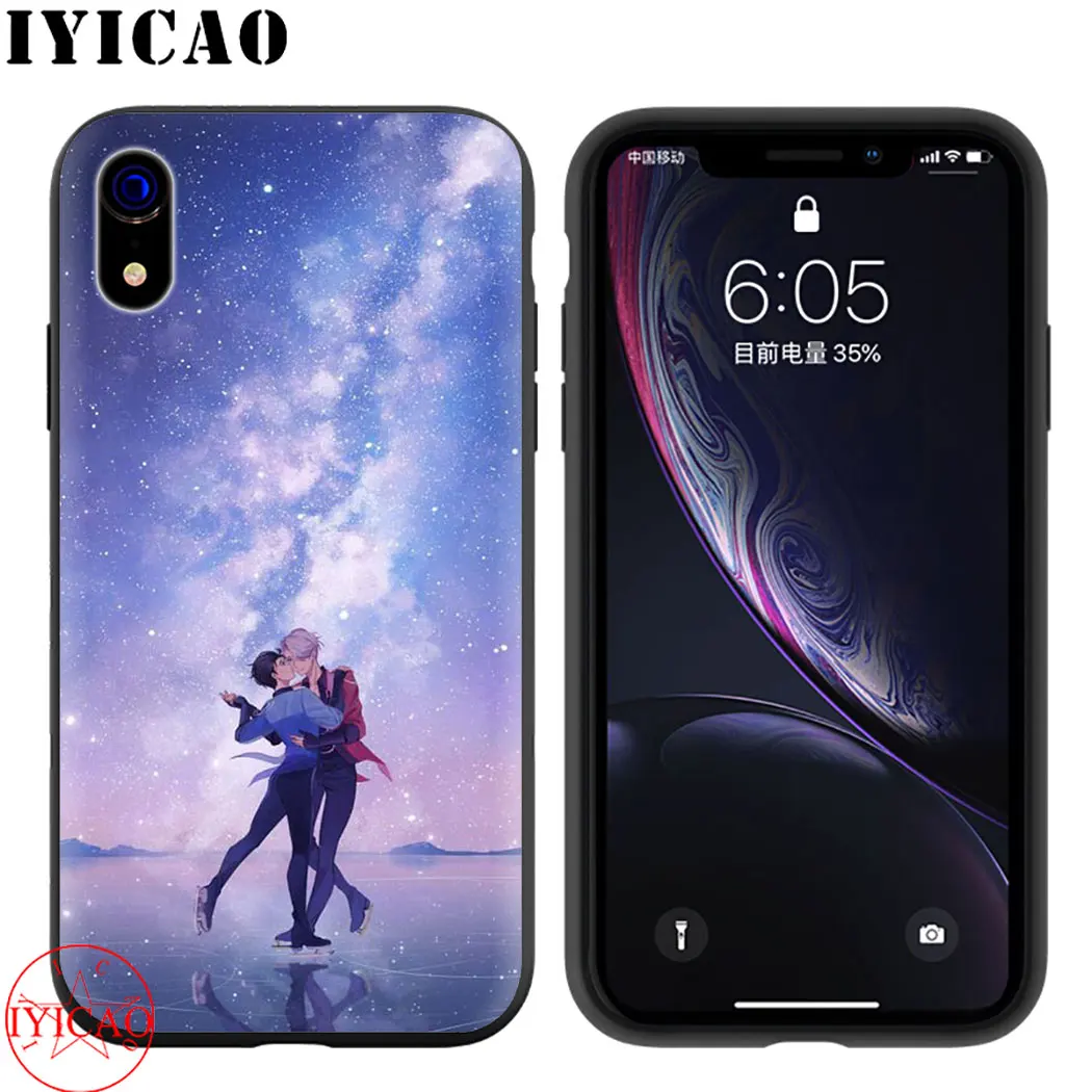 Yuri On Ice Мягкий силиконовый чехол для телефона iPhone 5 6 7 8 11 5S 6s Plus 7Plus 8Plus XR XSMax Max