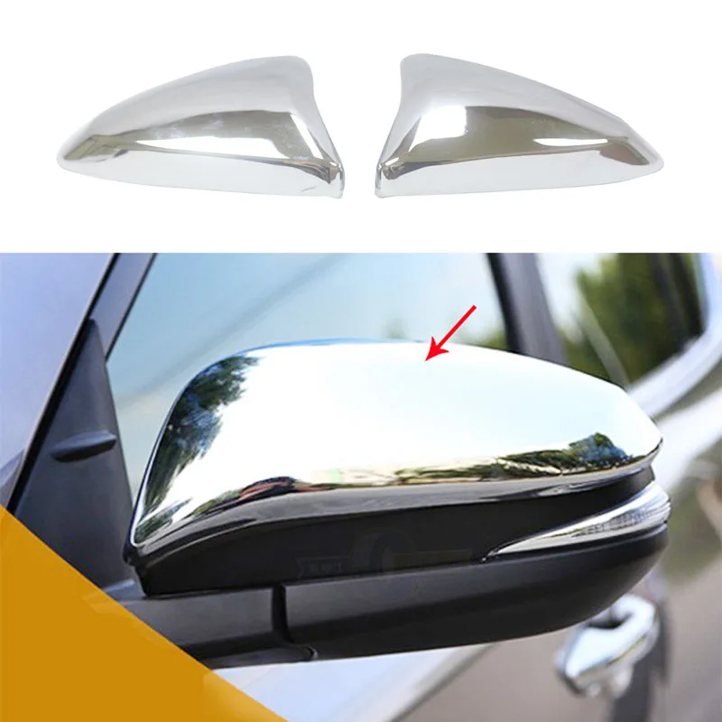 

Loyalty for Toyota RAV4 4Runner 2013-2019 Exterior Rearview Side View Mirror Cover Molding Trim Frame ABS silver Auto Styling