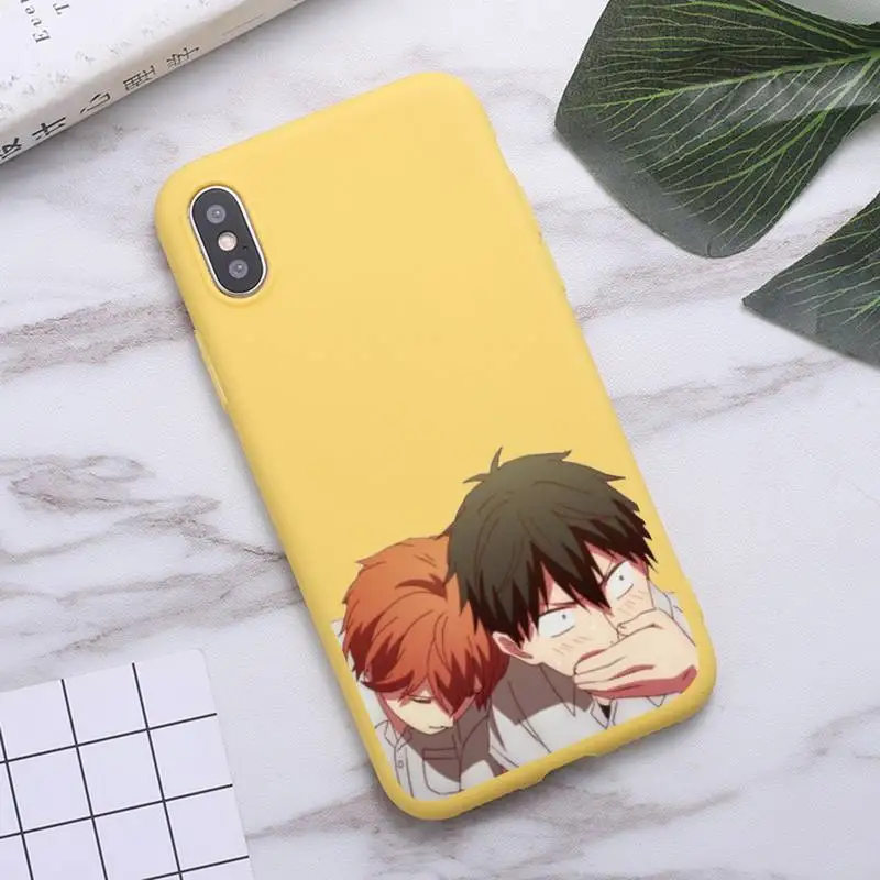 

Given Anime Phone Case Candy Color for iPhone 6 7 8 11 12 s mini pro X XS XR MAX Plus