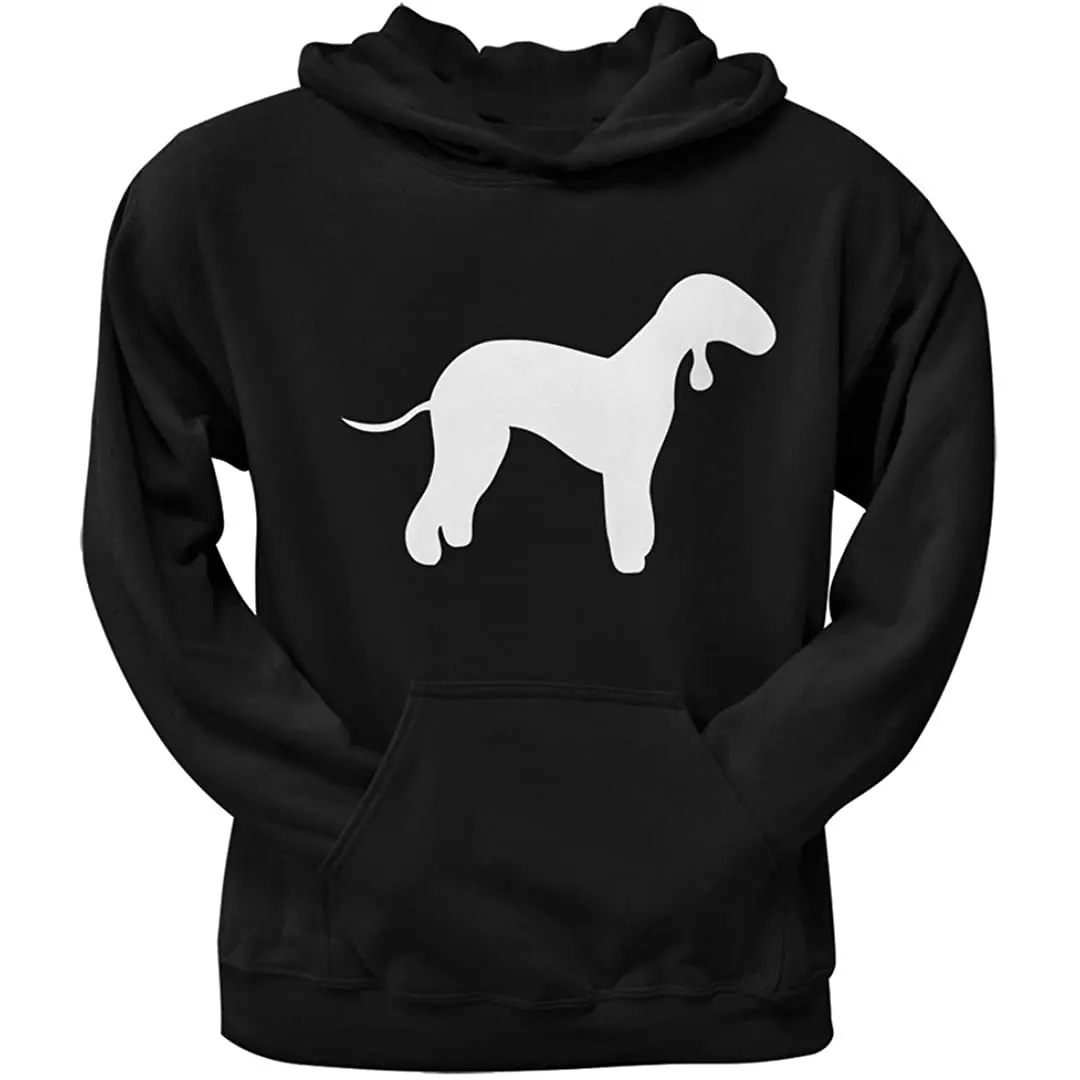 

Bedlington Terrier Silhouette Black Adult Hoodie