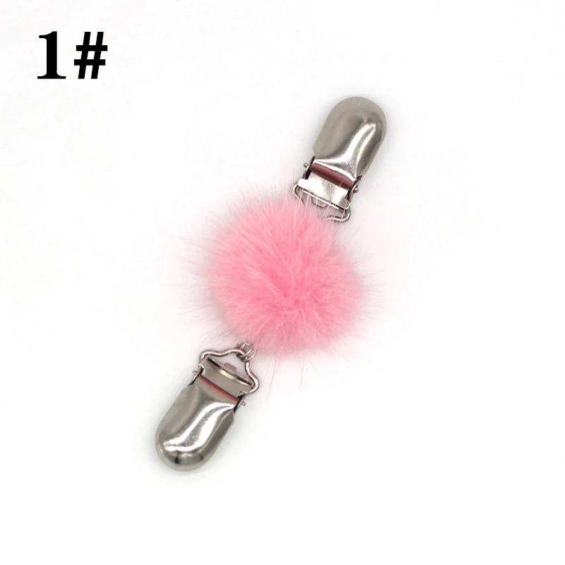 

Women Cardigan Clip Sweater Furry Pom Pom Ball Brooches Blouse Shawl Shirt Collar Scarf Clasp Female Brooches Clothes Accessory