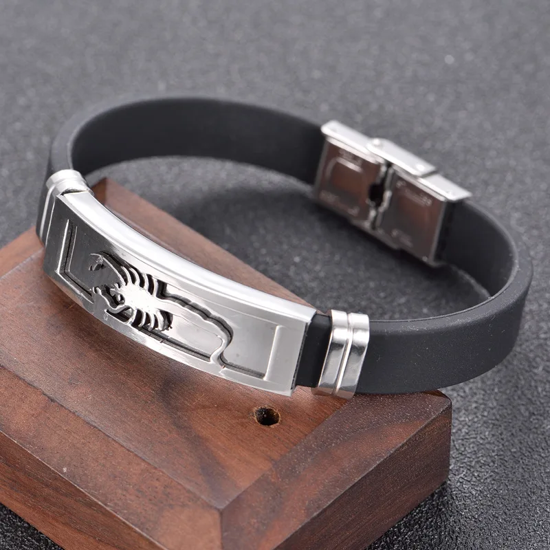 Мужские браслеты из высококачественного силикона индивидуальные мужские