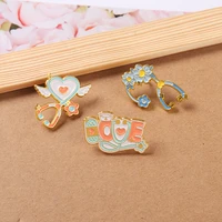 stethoscope enamel pin angle heart floral pill brooches for nurse doctor health care badges medical jewelry rn gifts wholesale