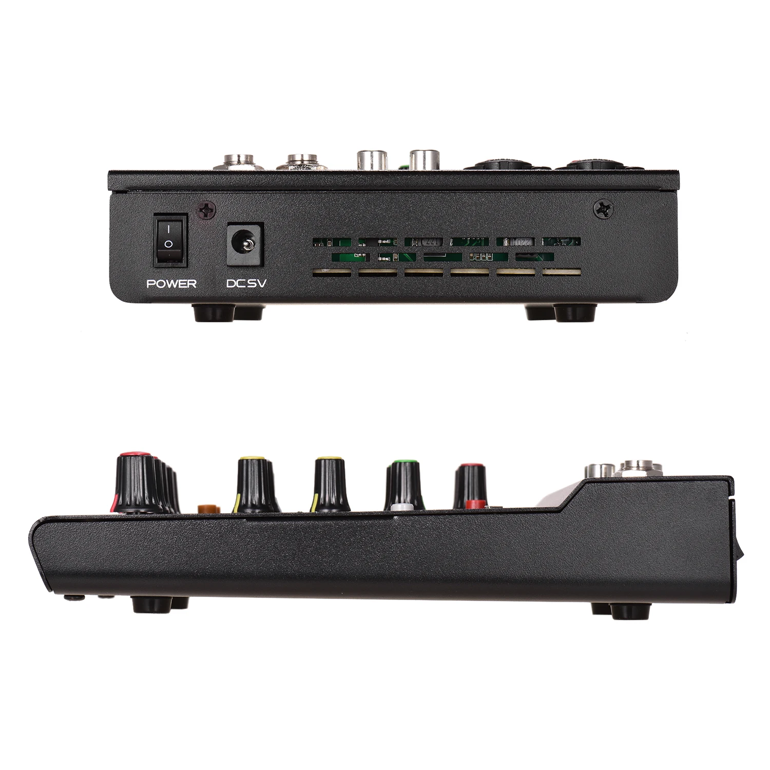 Muslady M-4U Портативный 4-х канальный BT микшерный пульт Цифровой аудио смеситель