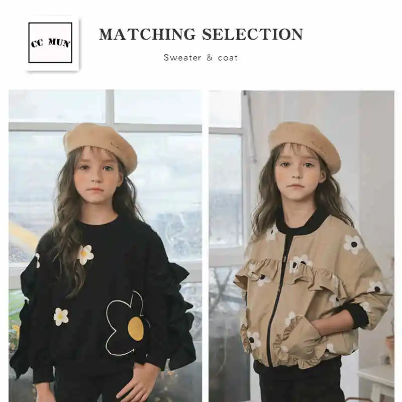 19 новый осенне зимний свитер для девочек маленькие и средние дети мозаика со