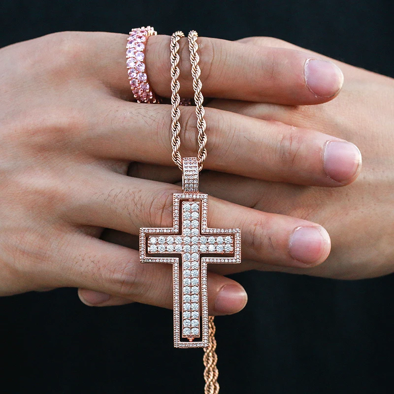 Цепочка с подвеской в виде креста Иисусом стиле хип-хоп | Украшения и аксессуары