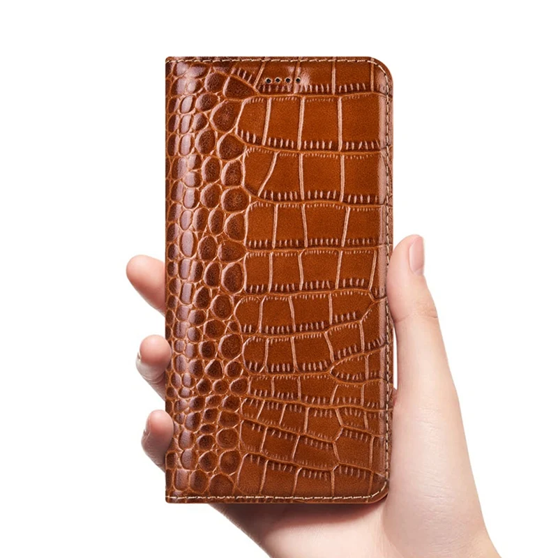Чехол-книжка из натуральной кожи для телефона Sony Xperia Z1 Z2 Z3 Z5 Compact X XA XA1 XA2 Ultra XZ XZ1 XZS