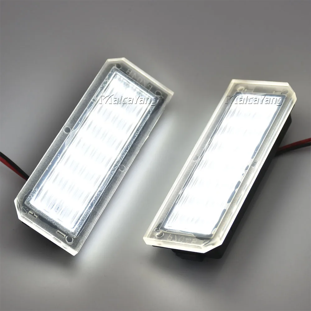 

2X For Land Rover Range Rover Sport L494 L405 VW Phaeton Polo Golf 4 5 6 Error Free White LED Number License Plate Light Lamp