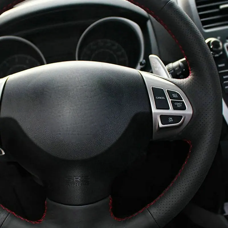 Тюнинг автомобиля искусственная кожа черная замша автомобильный чехол на руль