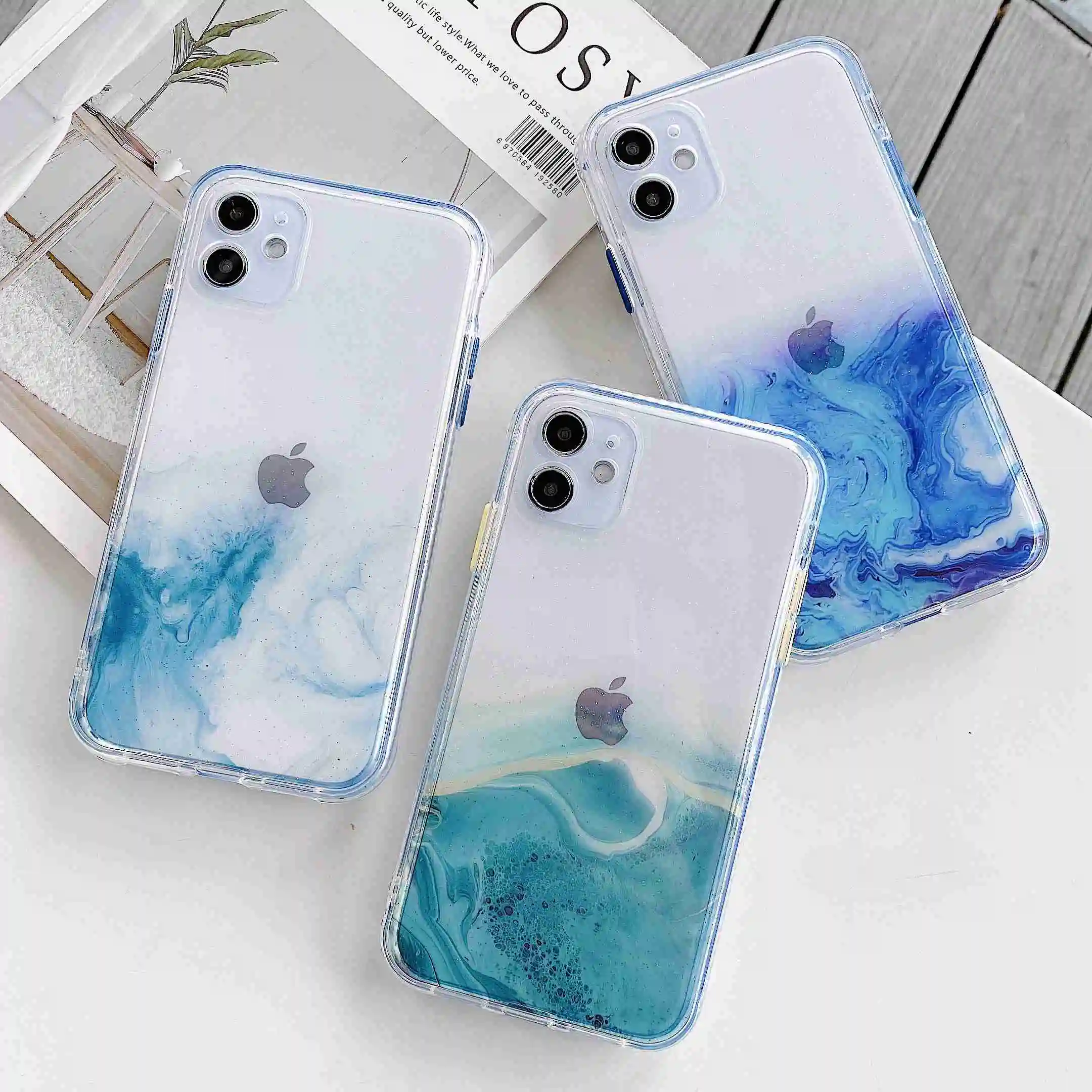 Мраморный силиконовый чехол для iPhone 11 Pro Max XS XR 7 8 Plus чехол|Бамперы| |