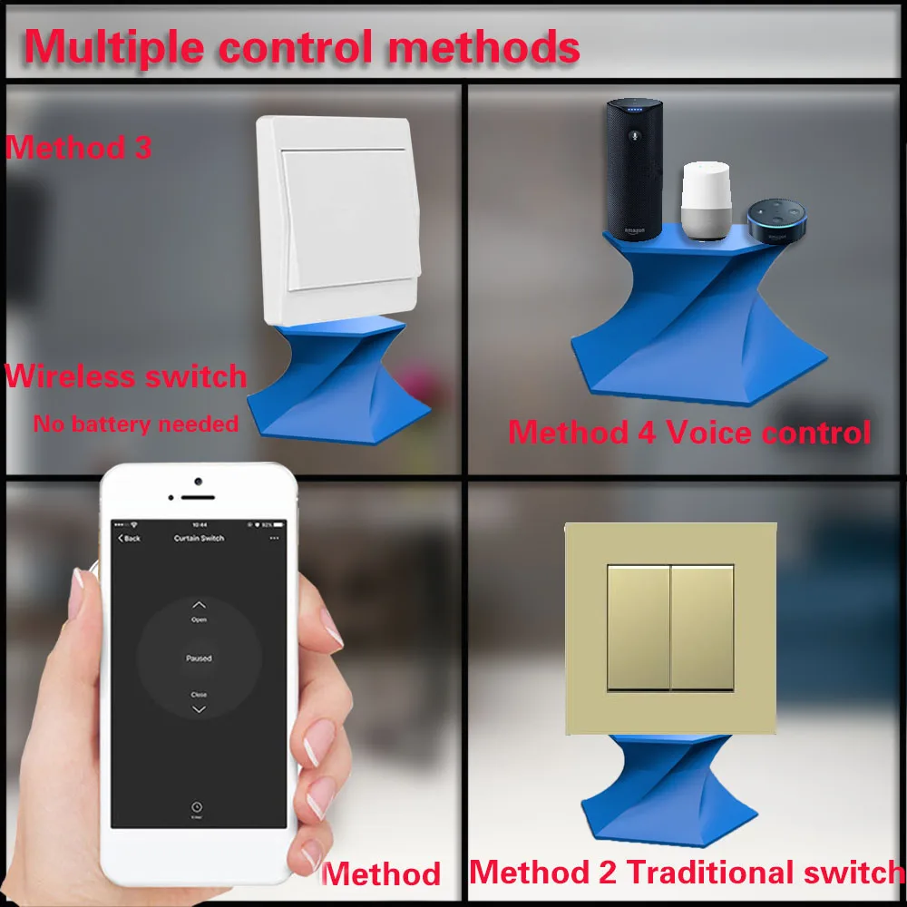 WiFi RF Light Switch 16A 220V Interruptor and 433mhz Kinetic Self Powered Wall No Battery Need Tuya Smart Life for Alexa | Обустройство