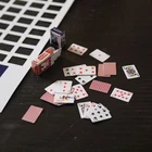 1 Набор 1:12 милый миниатюрный кукольный домик милые мини покерные игральные карты стиль случайный Мини милый покер для кукольного домика