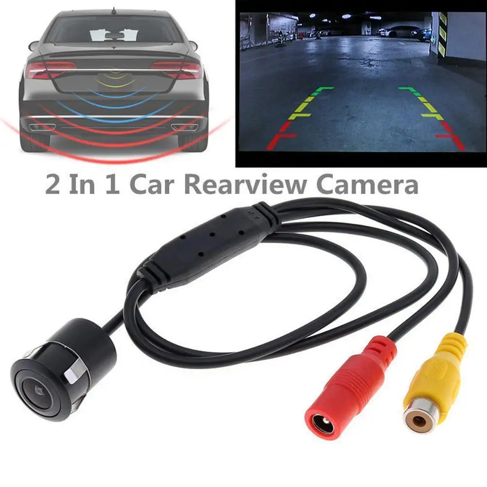 Single camera universal punching 18.5MM HD CCD night vision waterproof rear view car reversing camera reversing imaging system