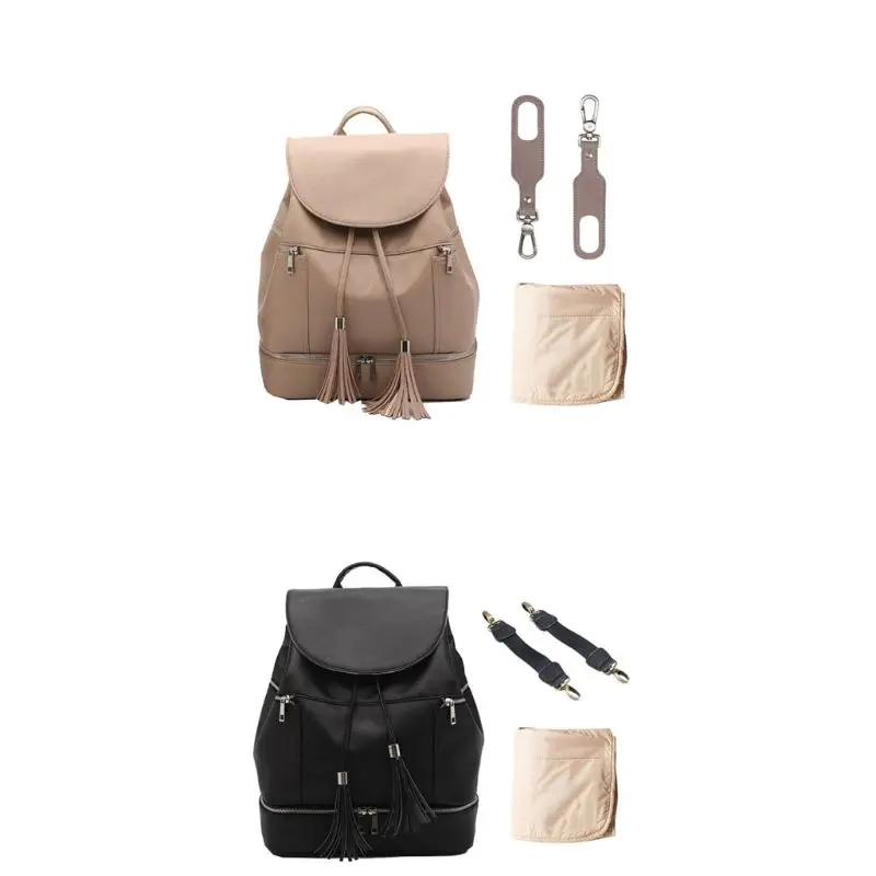 

Mummy Maternity Nappy PU Leather Handbag Diaper Bag Large Capacity Baby Travel B C90E