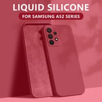 for samsung a52 case square liquid silicone case cover for samsung a52 a32 a72 5g a51 a71 a30 a50 s21 ultra s20 fe note 20 ultra