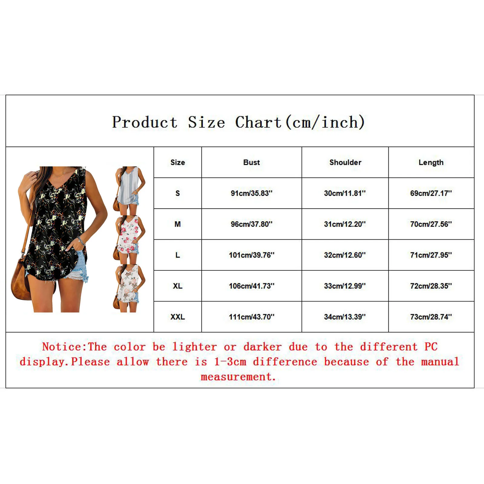 

Ladies Tank Top Womens Summer V Neck Sleeveless Tank Tops Floral Tops Women Round Neck Loose T Shirt Singlets blusa feminina
