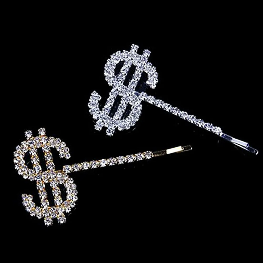 Стразы для волос с буквами металлические заколки аксессуары укладки женщин и