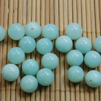 natural gemstone smooth round blue river loose beads for jewelry making bracelet necklace