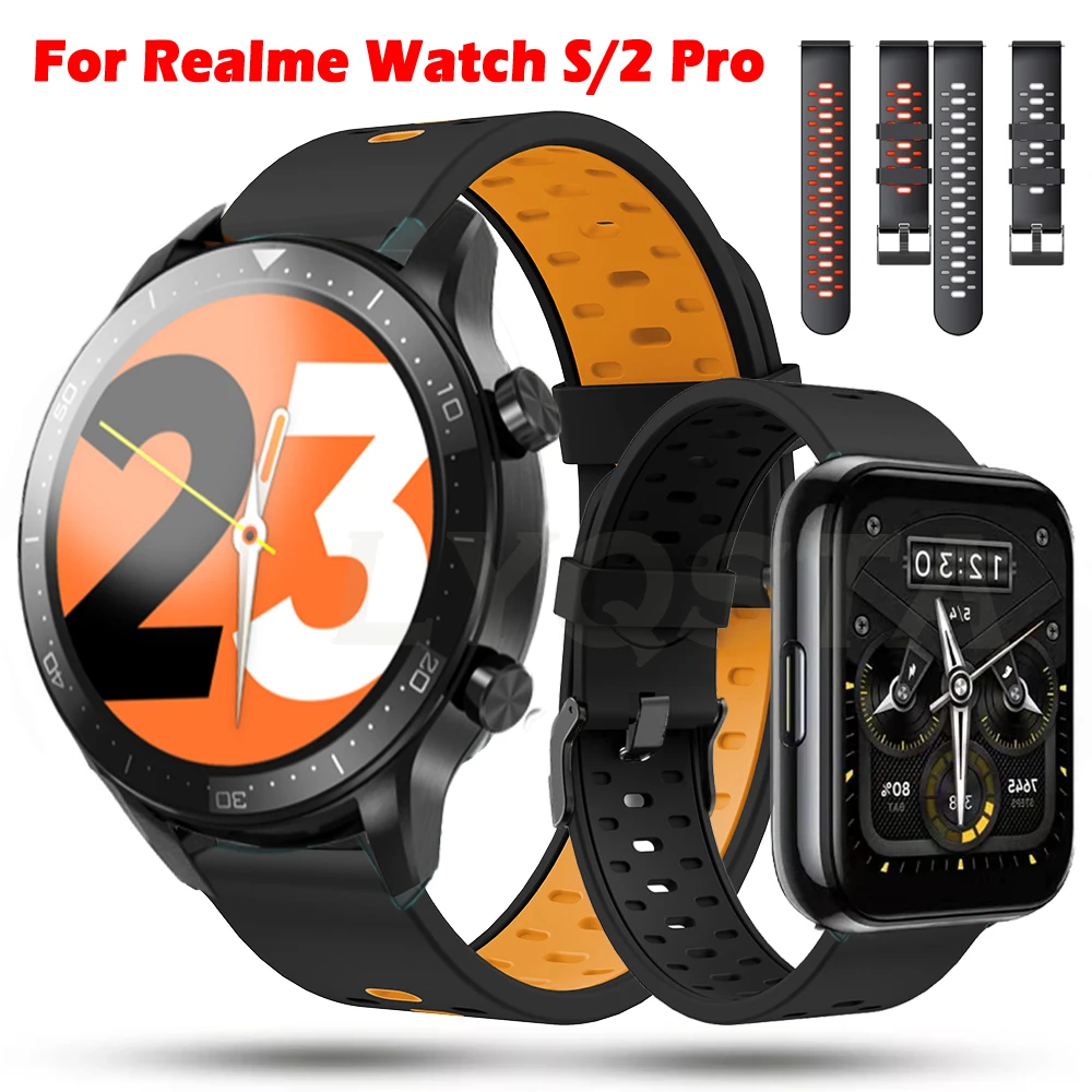 

Ремешок силиконовый для часов Realme Watch S/S Pro, 22 мм, 2/2 Pro