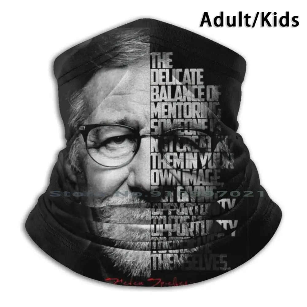 

Black And White Steven Speilberg Quote Poster Scarf Mask Neck Warmer Face Wraps Foulard Bandana Mascarillas Steven Spielberg